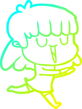 Bir insan tarafından çizilmiş bir karikatür kadın çizimi.