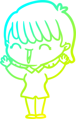 Bir insan tarafından çizilmiş bir karikatür kadın çizimi.