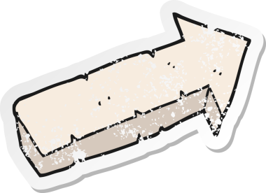 Bir insan tarafından çizilmiş taş bir çizgi filmin gerilimli çıkartması.