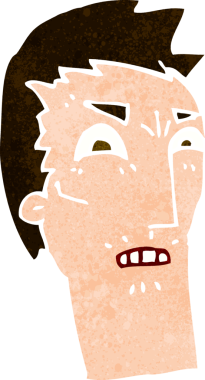 Bir insan tarafından çizilmiş el çizimi karikatür