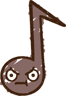 Bir insan tarafından çizilen Müzik Notu Tebeşiri