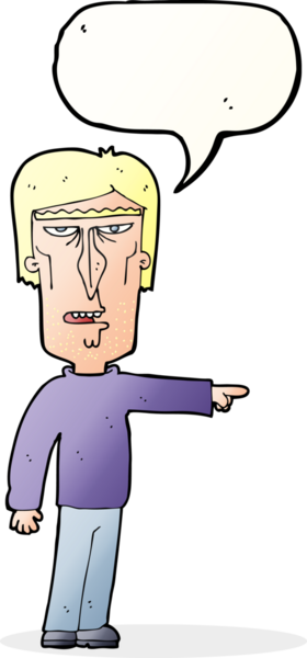 Bir insan tarafından çizilmiş konuşma balonlu bir adam.