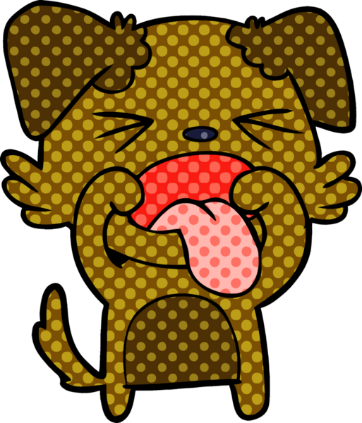 Bir insan tarafından çizilmiş iğrenç bir çizgi film.