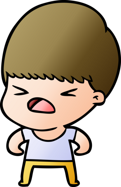 Çizgi film bir insan tarafından çizilmiş stresli adam