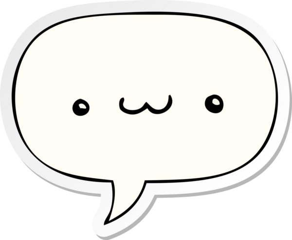 Bir insan tarafından çizilmiş konuşma kabarcığı etiketli mutlu çizgi film ifadesi