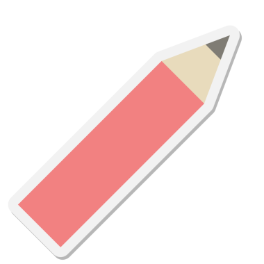 Bir insan tarafından çizilmiş kalem etiketi