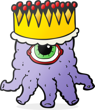 Bir insan tarafından çizilmiş serbest çizim Kral uzaylı.