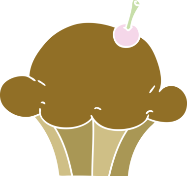 Bir insan tarafından çizilmiş garip bir çizgi film keki.