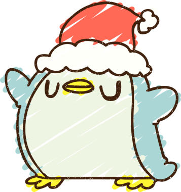 Bir insan tarafından çizilmiş Noel Pengueni Tebeşiri