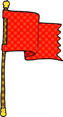 Bir insan tarafından çizilmiş karalama bayrağı.