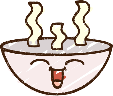 Bir insan tarafından çizilen Sıcak Yemek Tebeşiri