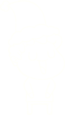 Bir insan tarafından çizilen Noel Adam Tebeşiri