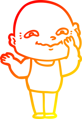 Bir insan tarafından çizilmiş ürkütücü bir çizgi film çizimi.