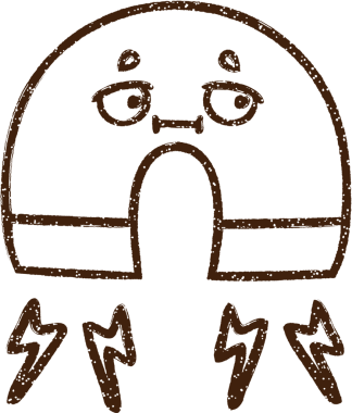 Bir insan tarafından çizilmiş mıknatıs kömürü