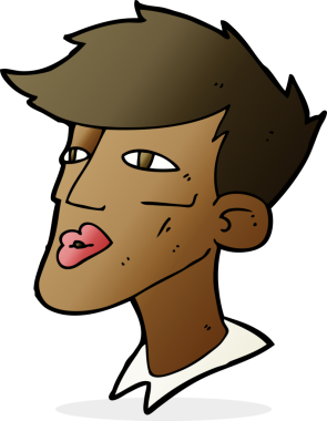 Bir insan tarafından çizilmiş erkek model.