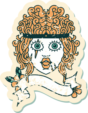 Retro Dövme Tarzı İnsan Barbar Karakteri