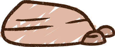 Bir insan tarafından çizilmiş taş tebeşiri.