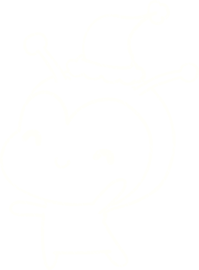 Bir insan tarafından çizilen Noel Uzaylı Tebeşiri