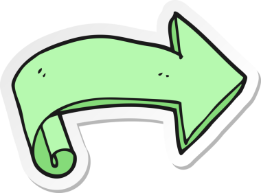 Bir insan tarafından çizilmiş çizgi film okunun çıkartması