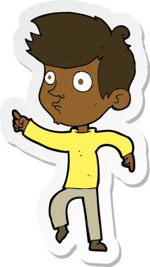 Bir insan tarafından çizilmiş çizgi film karakteri.