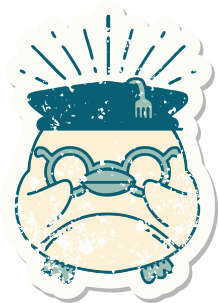 Bir insan tarafından çizilmiş eski bir dövme stili.