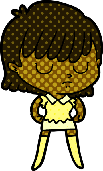 Bir insan tarafından çizilmiş karikatür kadın.