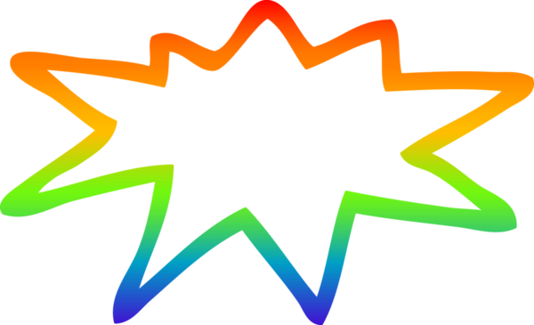 gökkuşağı gradyan çizgi çizimi bir insan tarafından çizilmiş bir karikatür patlama