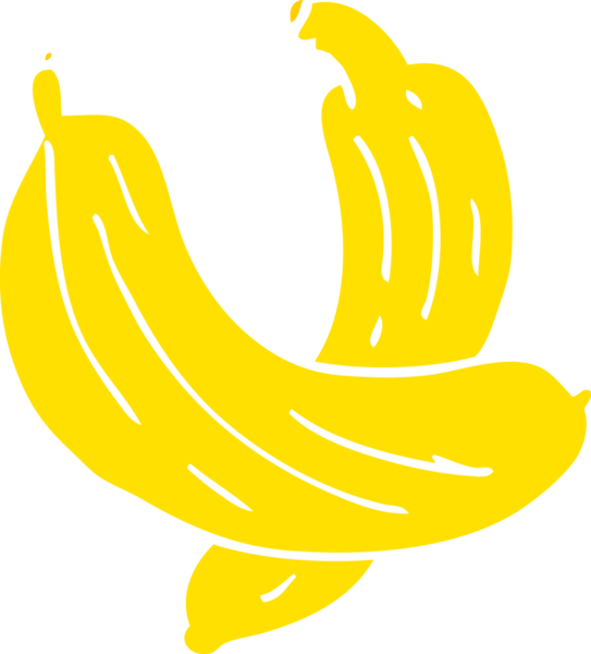 Bir insan tarafından çizilmiş bir çift muz.