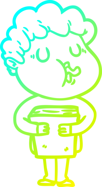 Bir insan tarafından çizilmiş bir çizgi film karakterinin çizimi.