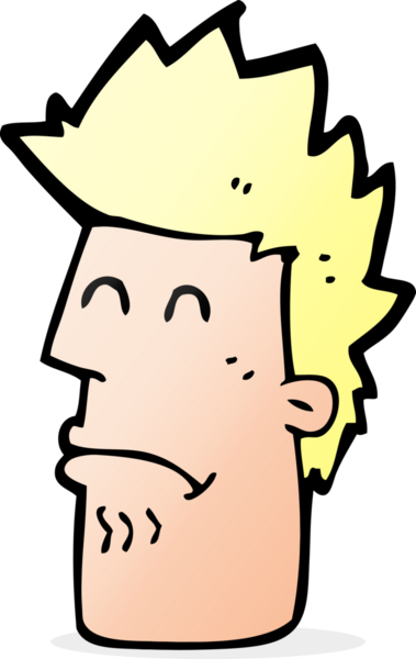 Çizgi filmdeki adam bir insan tarafından çizilmiş hasta hissediyor.