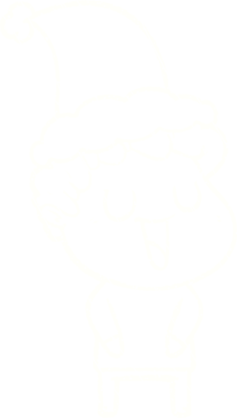 Bir insan tarafından çizilen Noel Adam Tebeşiri