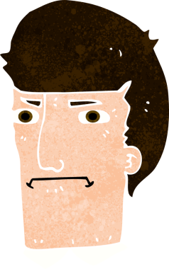 Bir insan tarafından çizilmiş el çizimi karikatür