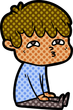 Bir insan tarafından çizilmiş garip bir adam.