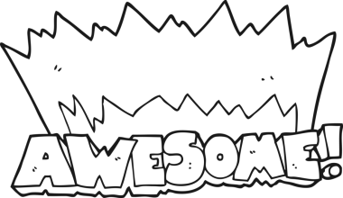 Bir insan tarafından çizilmiş siyah beyaz bir çizgi film sembolü.