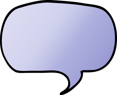 bir insan tarafından çizilmiş karalama konuşma balonu