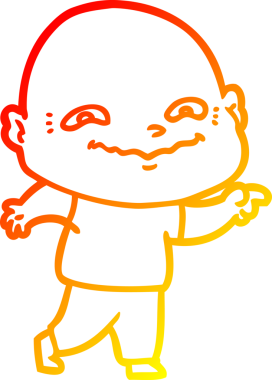 Bir insan tarafından çizilmiş ürkütücü bir çizgi film çizimi.