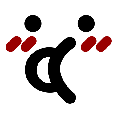 Bir insan tarafından çizilmiş utangaç yüz simgesi