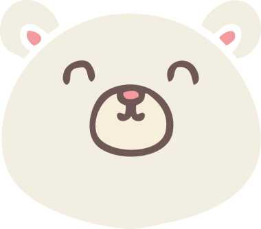 Bir insan tarafından çizilmiş garip karikatür kutup ayısı.