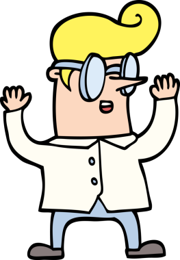 Bir insan tarafından çizilen el çizimi karalama tarzı inek bir adam.