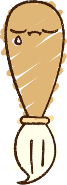 Bir insan tarafından çizilmiş Boya Fırçası Tebeşiri