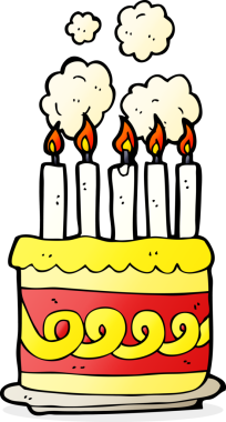 Bir insan tarafından çizilmiş çizgi film pastası.