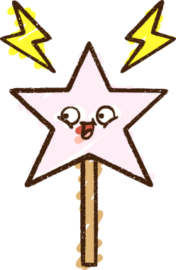 Bir insan tarafından çizilen sihirli değnek tebeşiri