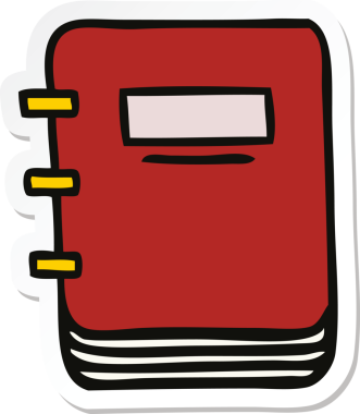 Bir insan tarafından çizilmiş şirin bir karikatür kitabının çıkartması.