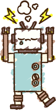 Arızalı Robot Tebeşiri Bir insan tarafından çizilmiş