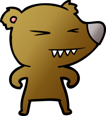 Bir insan tarafından çizilmiş bir çizgi film karakteri.