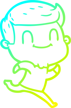 Bir insan tarafından çizilmiş karikatür cana yakın bir adamın çizimi.