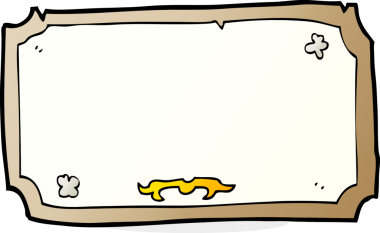 bir insan tarafından çizilmiş eski bir karikatür.