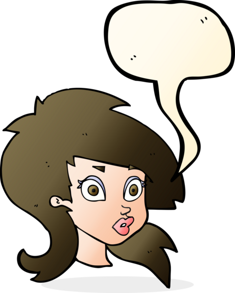 Bir insan tarafından çizilmiş konuşma balonlu bir karikatür.