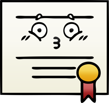 Mezuniyet diplomasının bir insan tarafından çizilmiş gölgeli karikatürü.