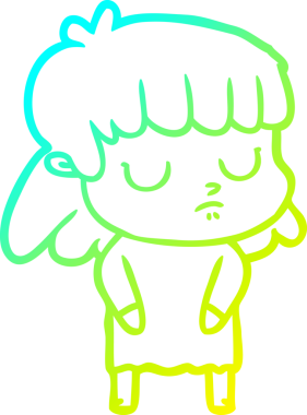 Bir insan tarafından çizilmiş ilgisiz bir karikatür çizimi.